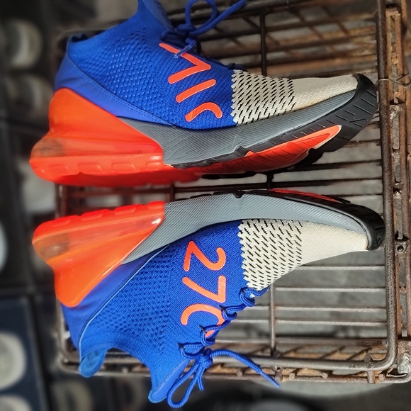 Nike Air Max 270 "Racer Blue/ Total Crimson" Good Preowned Condition. Fastshippr - Picture 10 of 13